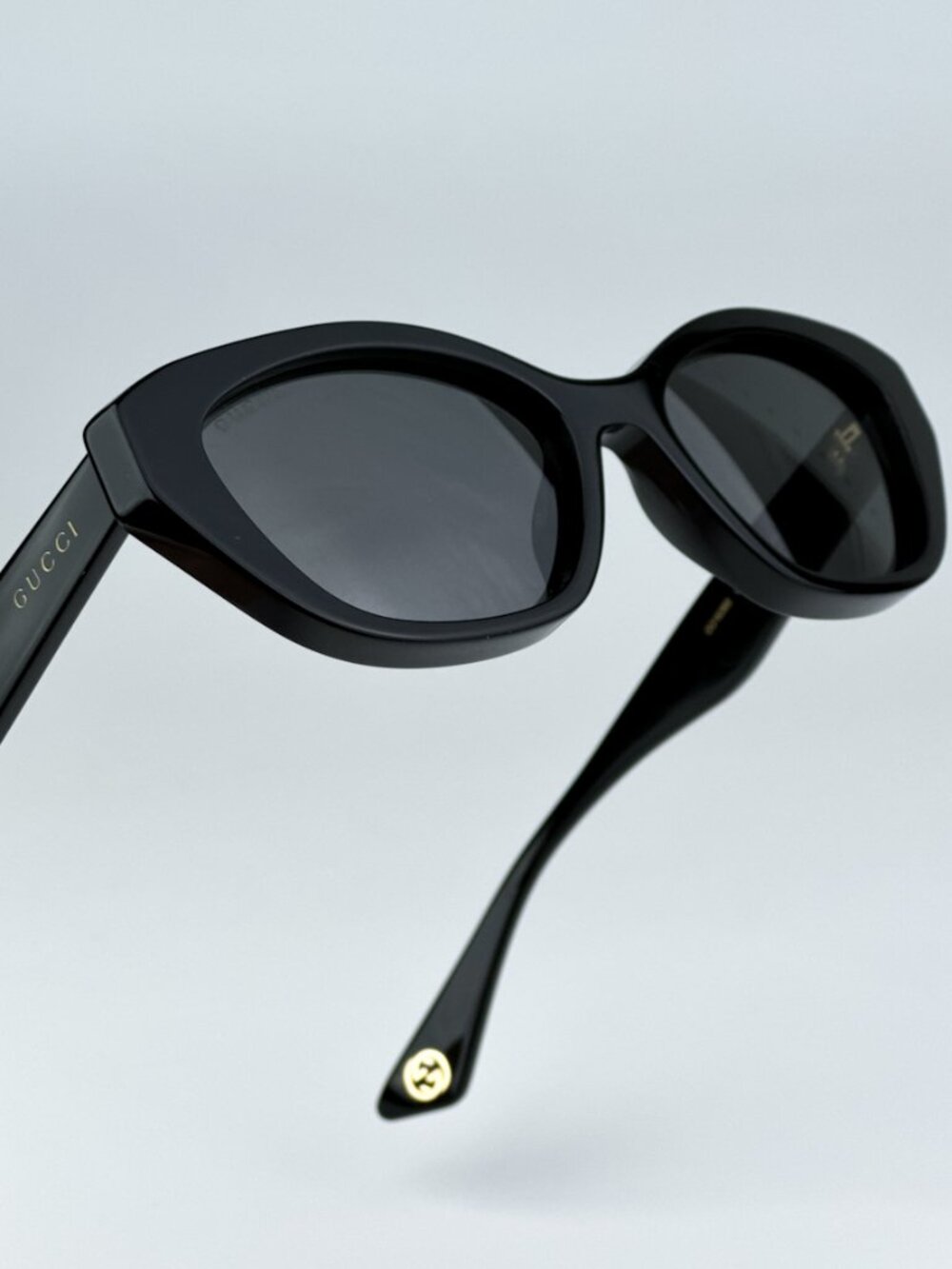 GUCCI GG1638S 001 BLACK CAT EYE SUNGLASSES